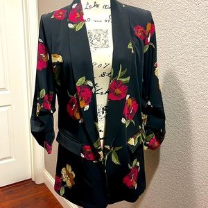 Blazer ..black background with bold designs